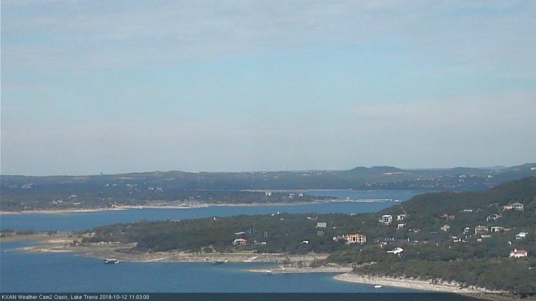 Lake Travis webcam, October 12, 2018 10:05 AM CT