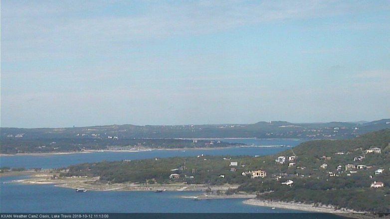 Lake Travis webcam, October 12, 2018 10:15 AM CT