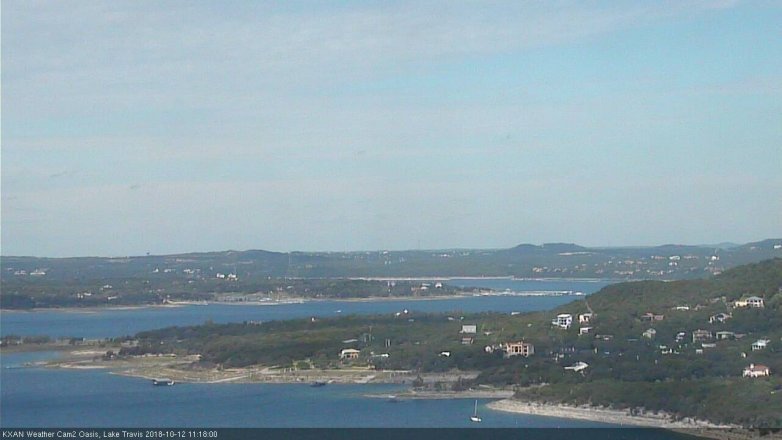 Lake Travis webcam, October 12, 2018 10:20 AM CT