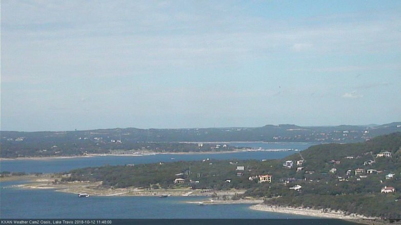 Lake Travis webcam, October 12, 2018 10:50 AM CT