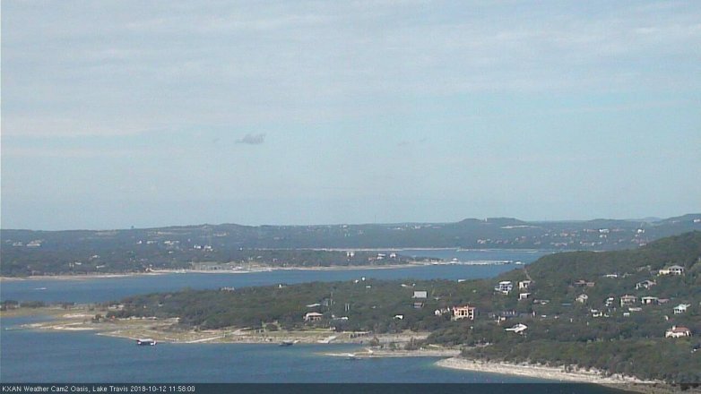Lake Travis webcam, October 12, 2018 11:00 AM CT