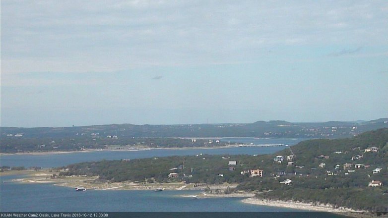 Lake Travis webcam, October 12, 2018 11:05 AM CT