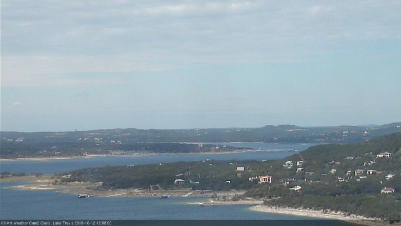 Lake Travis webcam, October 12, 2018 11:10 AM CT