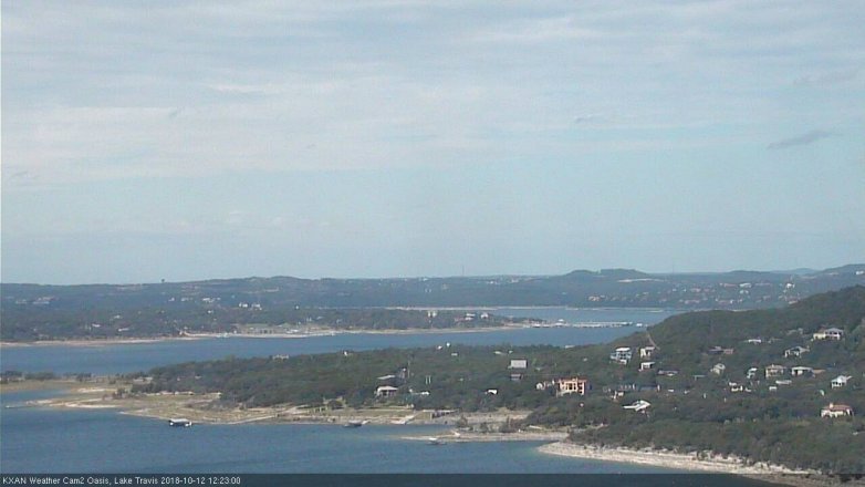 Lake Travis webcam, October 12, 2018 11:25 AM CT