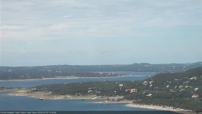 Lake Travis webcam, October 12, 2018 11:35 AM CT