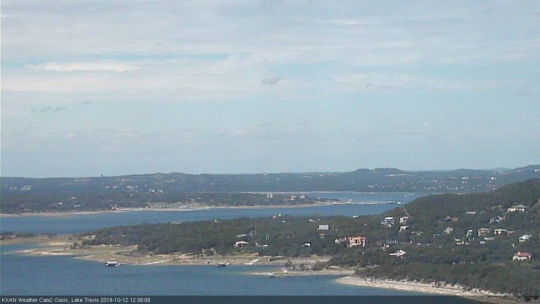 Lake Travis webcam, October 12, 2018 11:40 AM CT