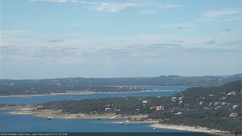 Lake Travis webcam, October 12, 2018 12:15 PM CT