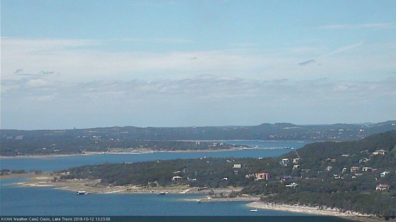 Lake Travis webcam, October 12, 2018 12:25 PM CT