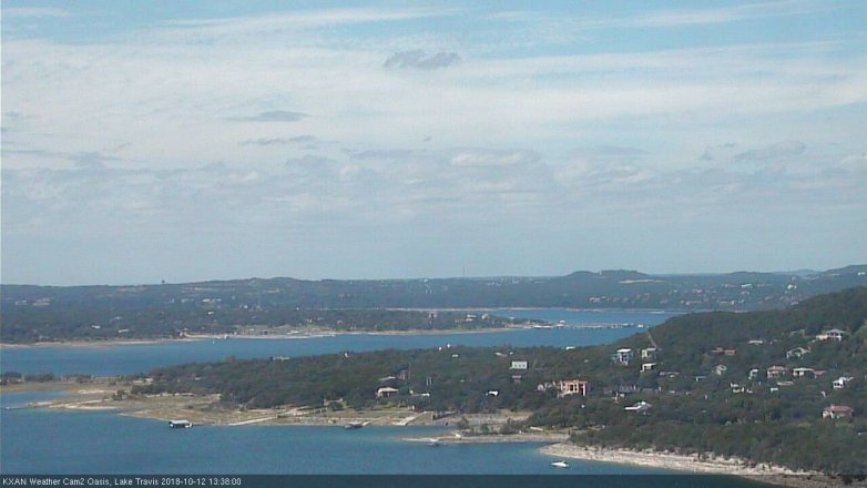 Lake Travis webcam, October 12, 2018 12:40 PM CT