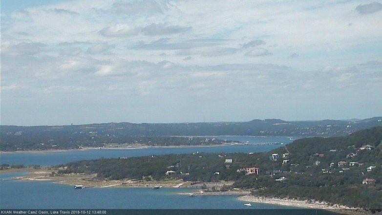 Lake Travis webcam, October 12, 2018 12:50 PM CT