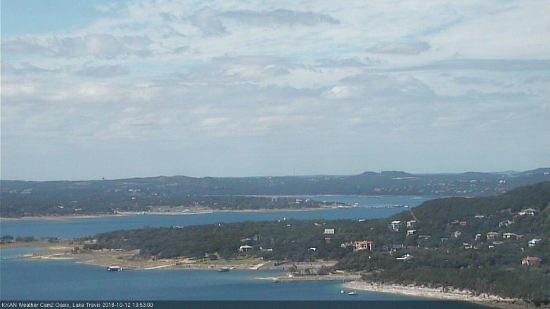 Lake Travis webcam, October 12, 2018 12:55 PM CT