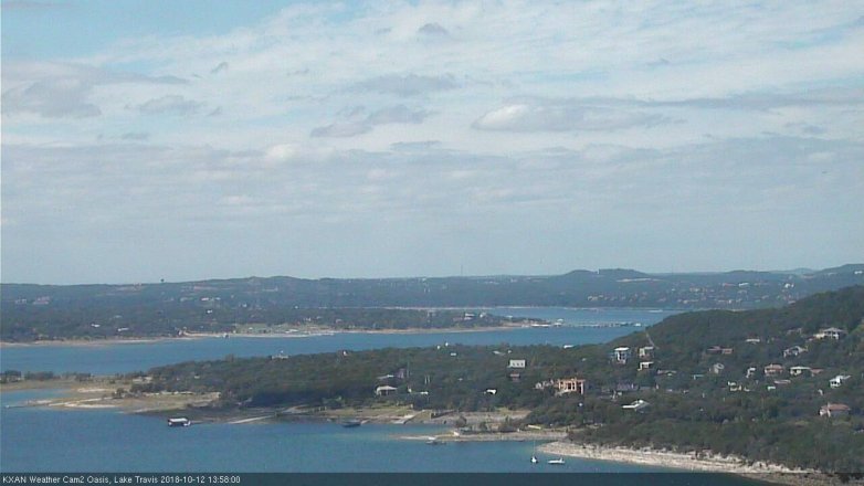 Lake Travis webcam, October 12, 2018 1:00 PM CT