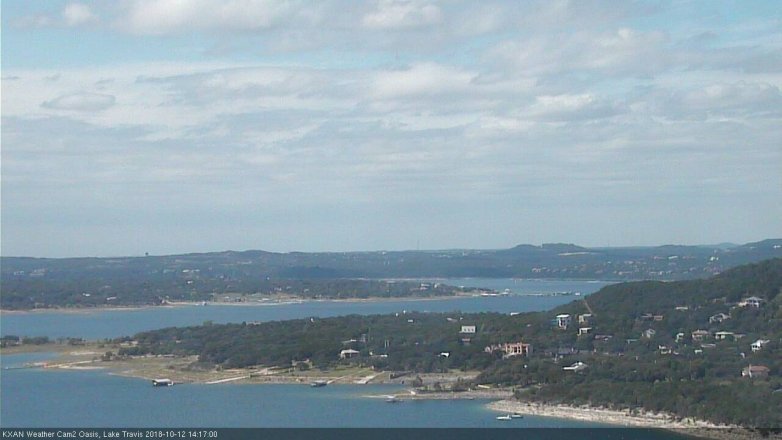 Lake Travis webcam, October 12, 2018 1:20 PM CT
