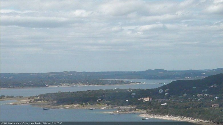 Lake Travis webcam, October 12, 2018 1:30 PM CT