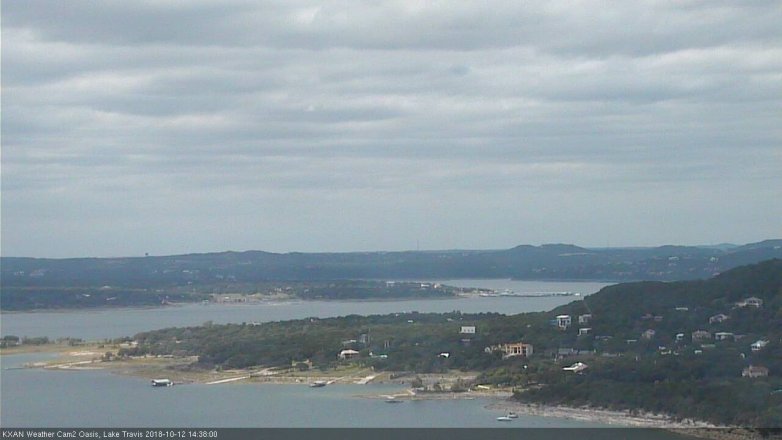 Lake Travis webcam, October 12, 2018 1:40 PM CT
