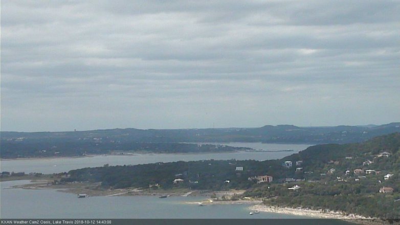 Lake Travis webcam, October 12, 2018 1:45 PM CT