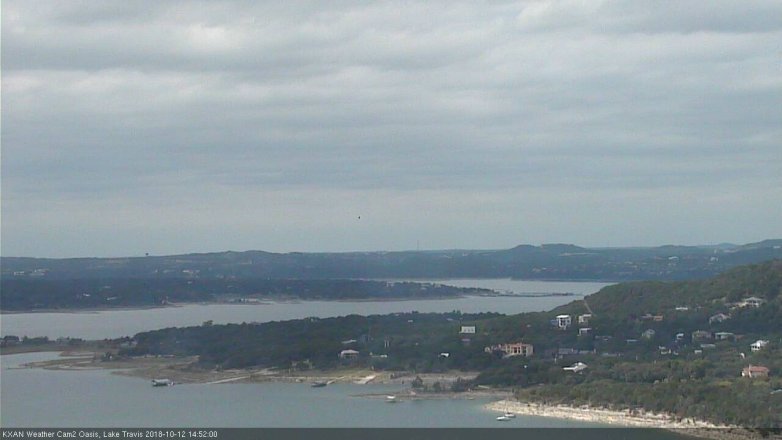Lake Travis webcam, October 12, 2018 1:55 PM CT