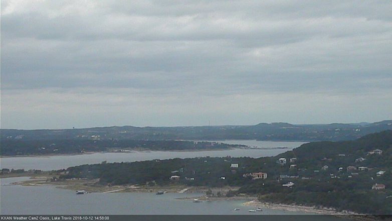 Lake Travis webcam, October 12, 2018 2:00 PM CT