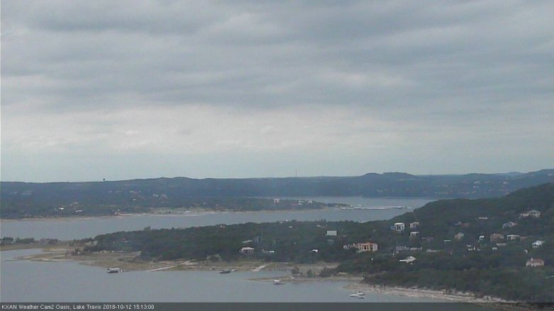 Lake Travis webcam, October 12, 2018 2:15 PM CT