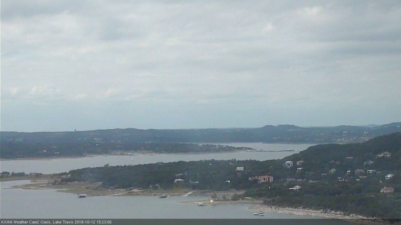 Lake Travis webcam, October 12, 2018 2:25 PM CT