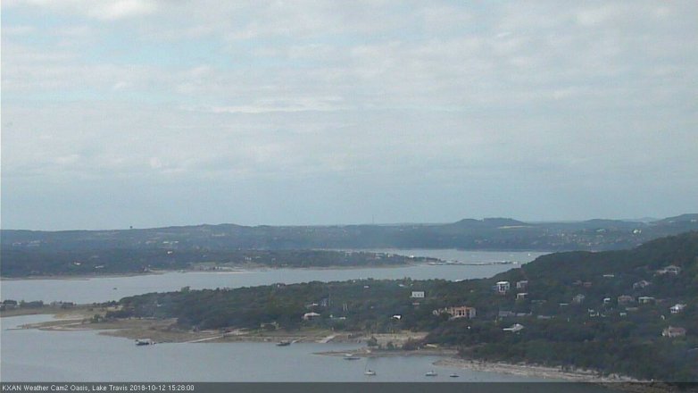 Lake Travis webcam, October 12, 2018 2:30 PM CT