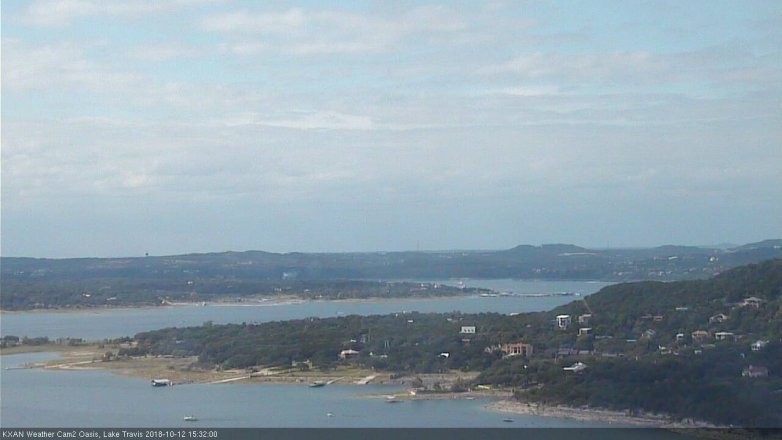 Lake Travis webcam, October 12, 2018 2:35 PM CT
