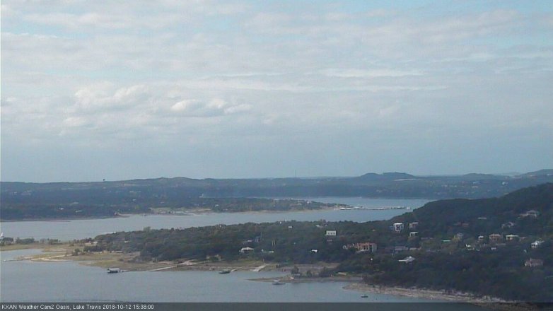 Lake Travis webcam, October 12, 2018 2:40 PM CT