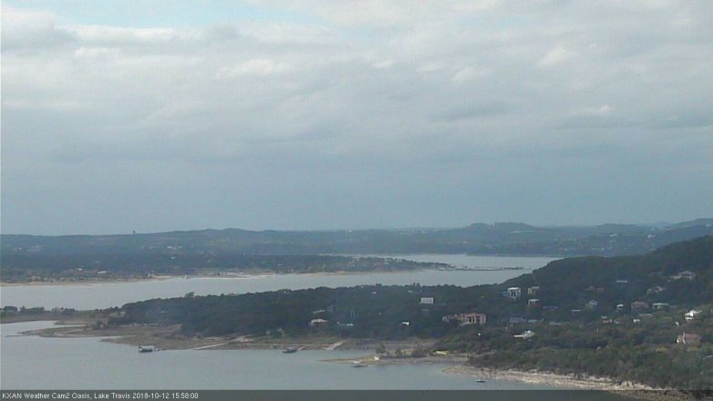 Lake Travis webcam, October 12, 2018 3:00 PM CT