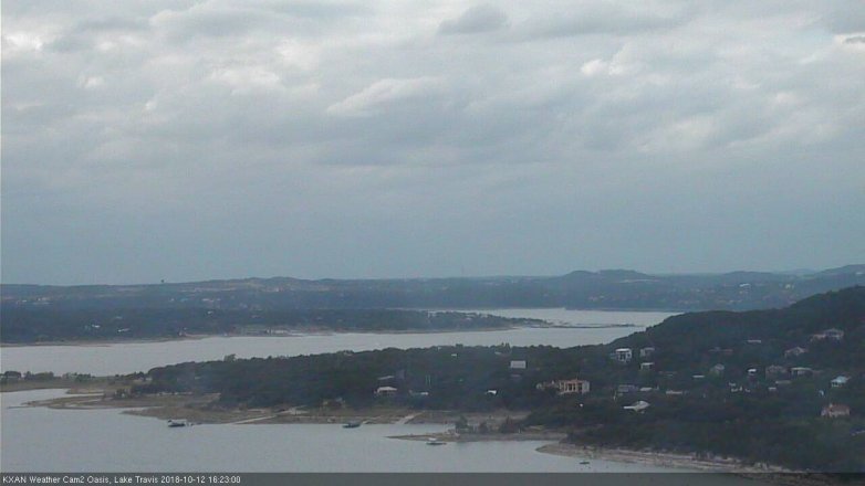 Lake Travis webcam, October 12, 2018 3:25 PM CT