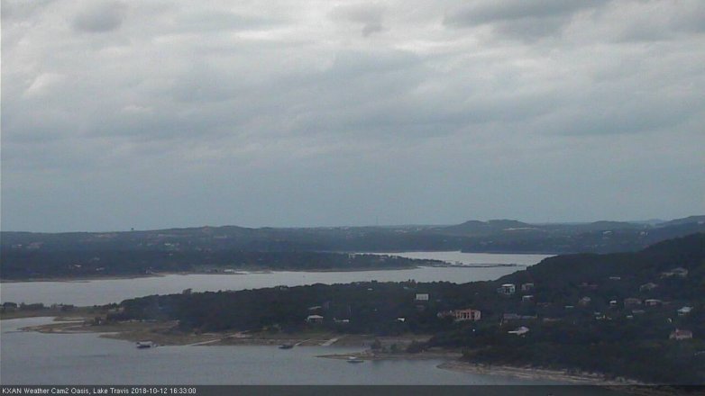 Lake Travis webcam, October 12, 2018 3:35 PM CT