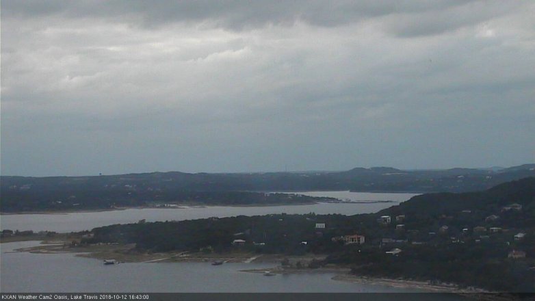 Lake Travis webcam, October 12, 2018 3:45 PM CT