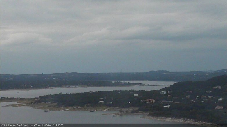 Lake Travis webcam, October 12, 2018 4:05 PM CT