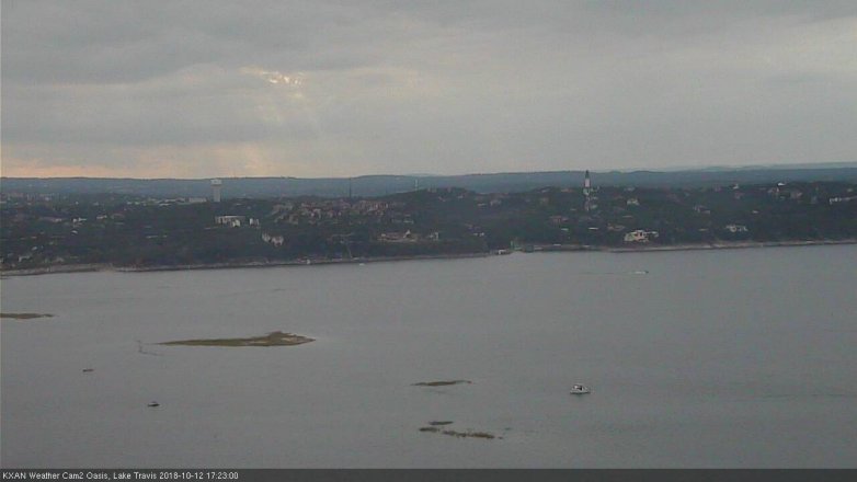 Lake Travis webcam, October 12, 2018 4:25 PM CT