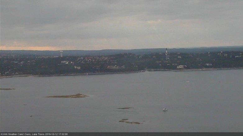 Lake Travis webcam, October 12, 2018 4:35 PM CT