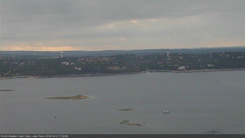 Lake Travis webcam, October 12, 2018 4:40 PM CT