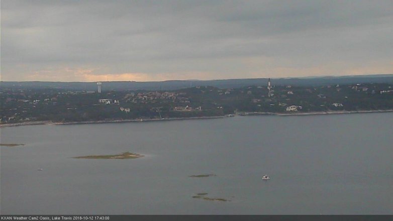 Lake Travis webcam, October 12, 2018 4:45 PM CT