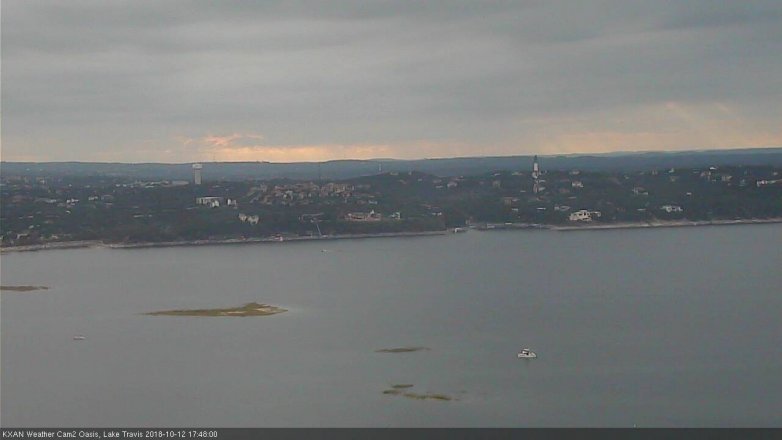Lake Travis webcam, October 12, 2018 4:50 PM CT
