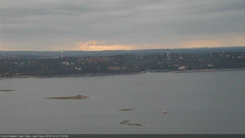 Lake Travis webcam, October 12, 2018 4:55 PM CT