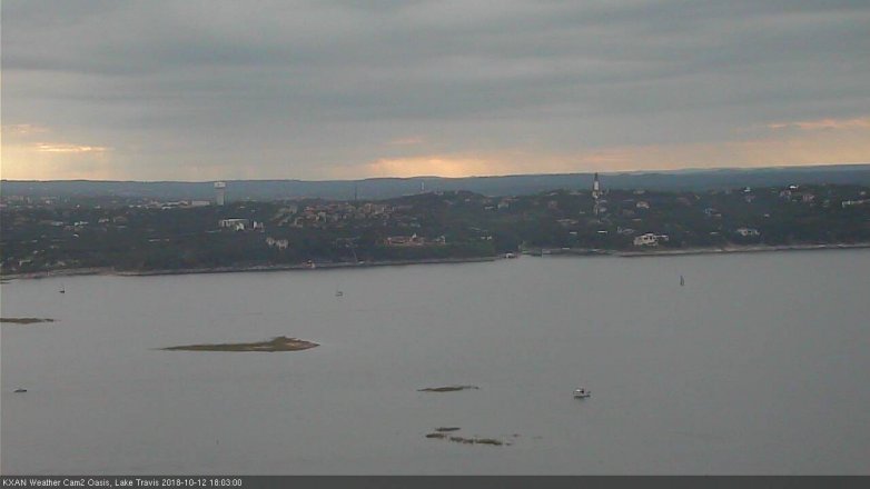 Lake Travis webcam, October 12, 2018 5:05 PM CT