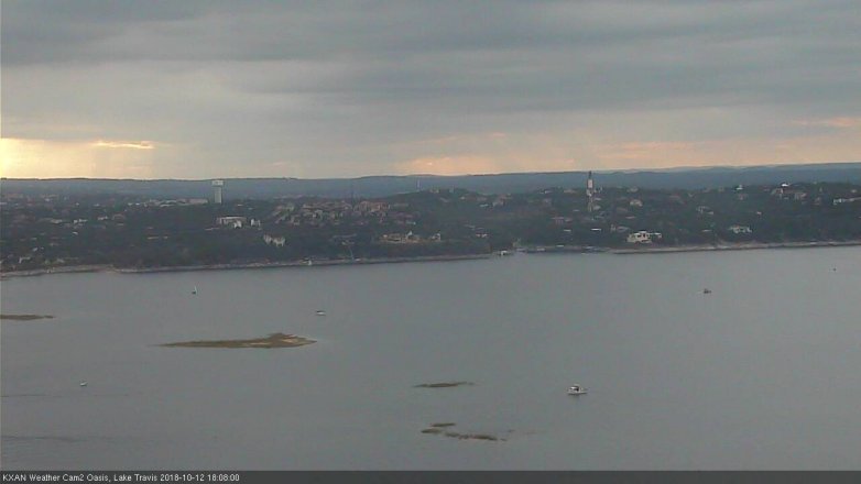 Lake Travis webcam, October 12, 2018 5:10 PM CT