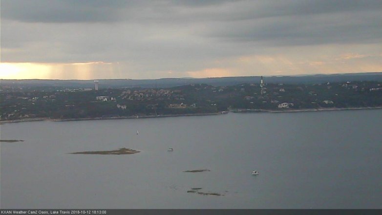 Lake Travis webcam, October 12, 2018 5:15 PM CT