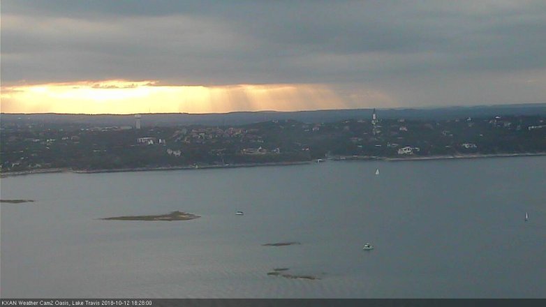 Lake Travis webcam, October 12, 2018 5:30 PM CT