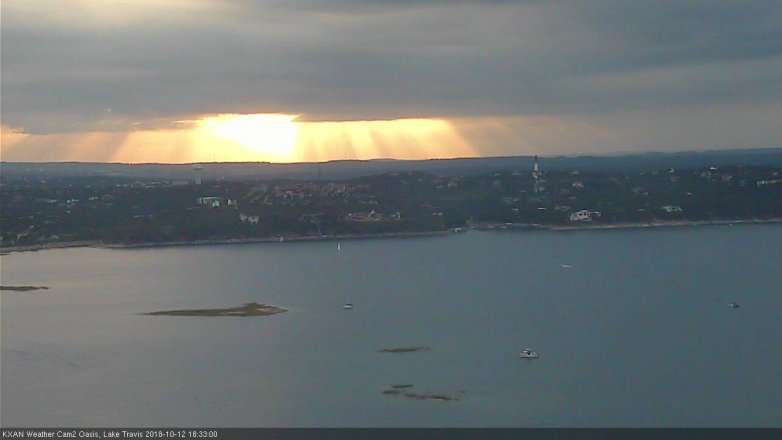Lake Travis webcam, October 12, 2018 5:35 PM CT