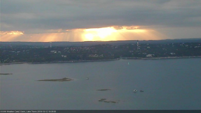 Lake Travis webcam, October 12, 2018 5:40 PM CT