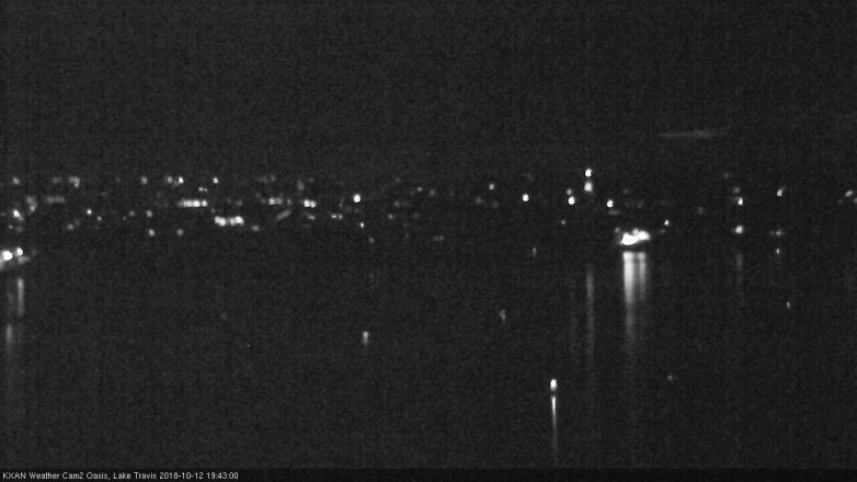 Lake Travis webcam, October 12, 2018 6:45 PM CT
