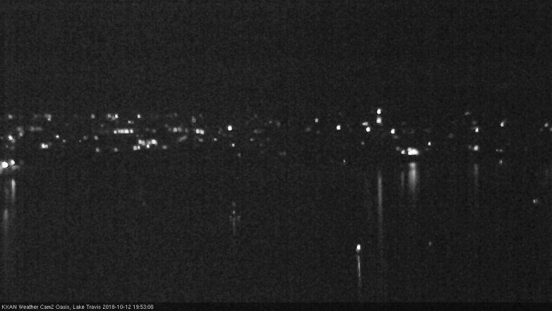 Lake Travis webcam, October 12, 2018 6:55 PM CT