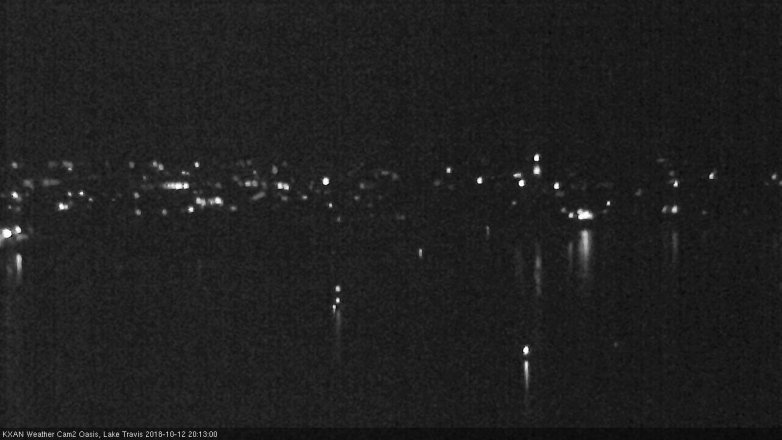 Lake Travis webcam, October 12, 2018 7:15 PM CT