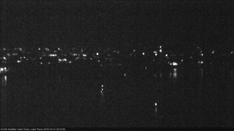 Lake Travis webcam, October 12, 2018 7:25 PM CT