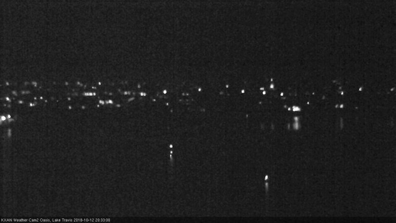 Lake Travis webcam, October 12, 2018 7:35 PM CT