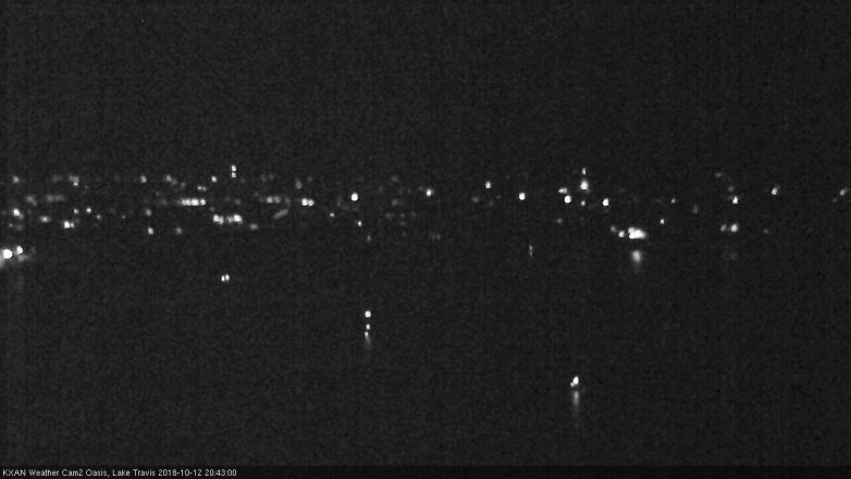 Lake Travis webcam, October 12, 2018 7:45 PM CT